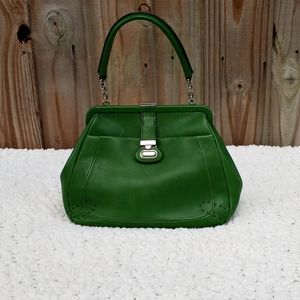 Tommy Hilfiger Green Satchel with Structured Design